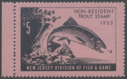 Picture of 1955 New Jersey Fishing Stamp