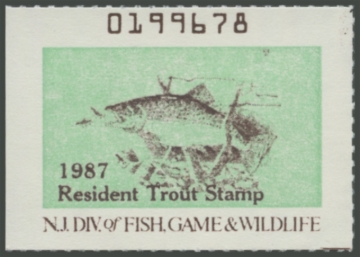 Picture of 1987 New Jersey Fishing Stamp
