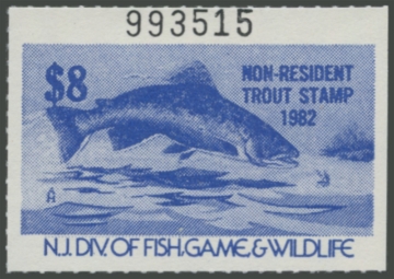 Picture of 1982 New Jersey Fishing Stamp