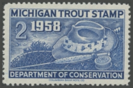Picture of 1958 Michigan Fishing Stamp