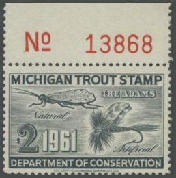 Picture of 1961 Michigan Fishing Stamp
