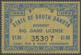 Picture of 1959 South Dakota UNKNOWN STAMP