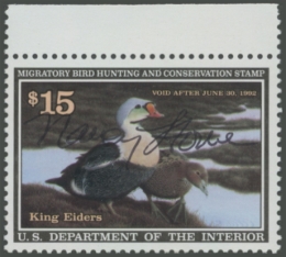 Picture of RW58 1991 Duck Stamp Artist Signed